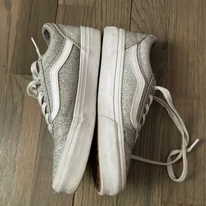 Silver pre loved van sneakers